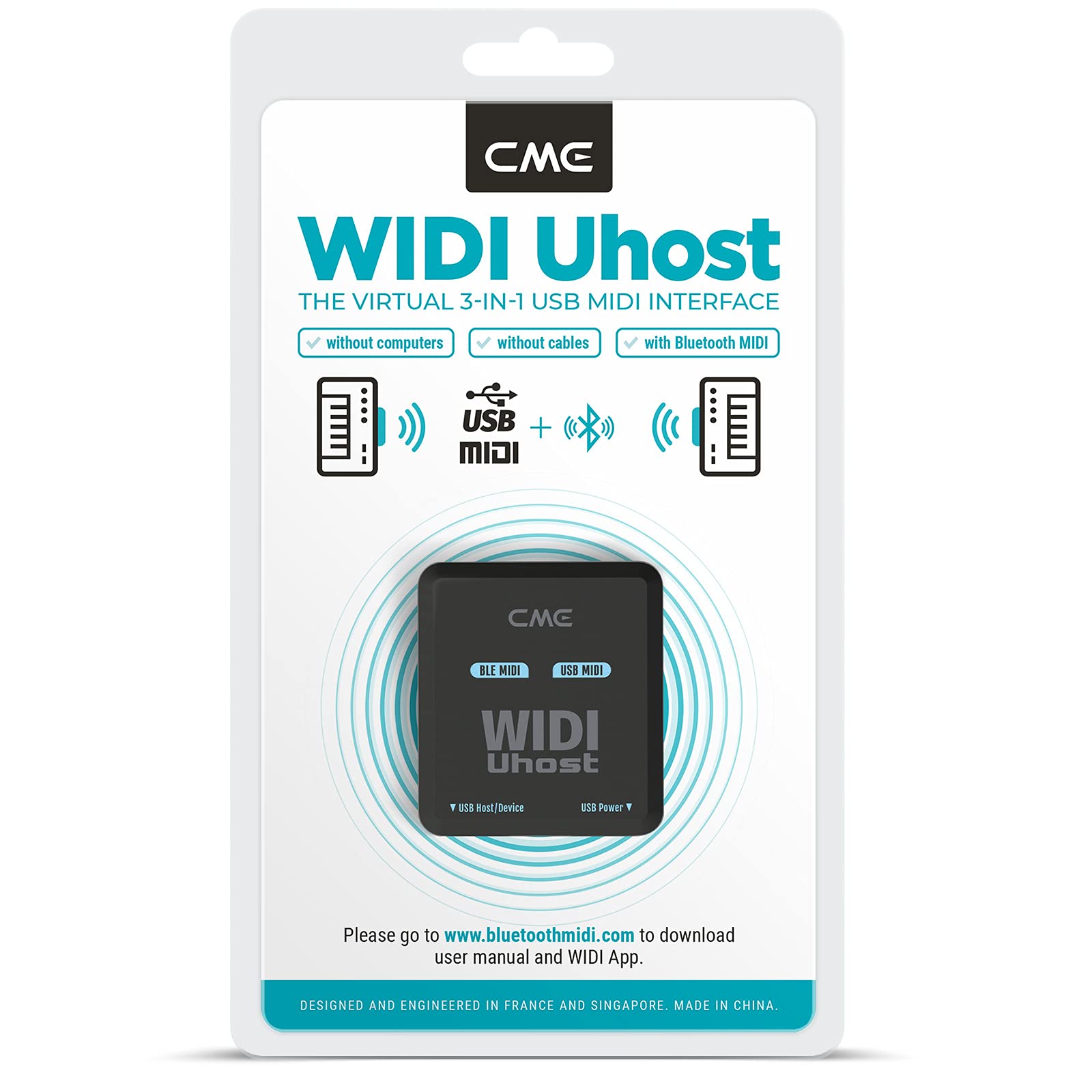 CME WIDI Uhost - Interfaz MIDI Bluetooth USB + USB host - Imagen 6