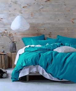 Set de Funda de Edredón de Chambra de Algodón Lavado a la