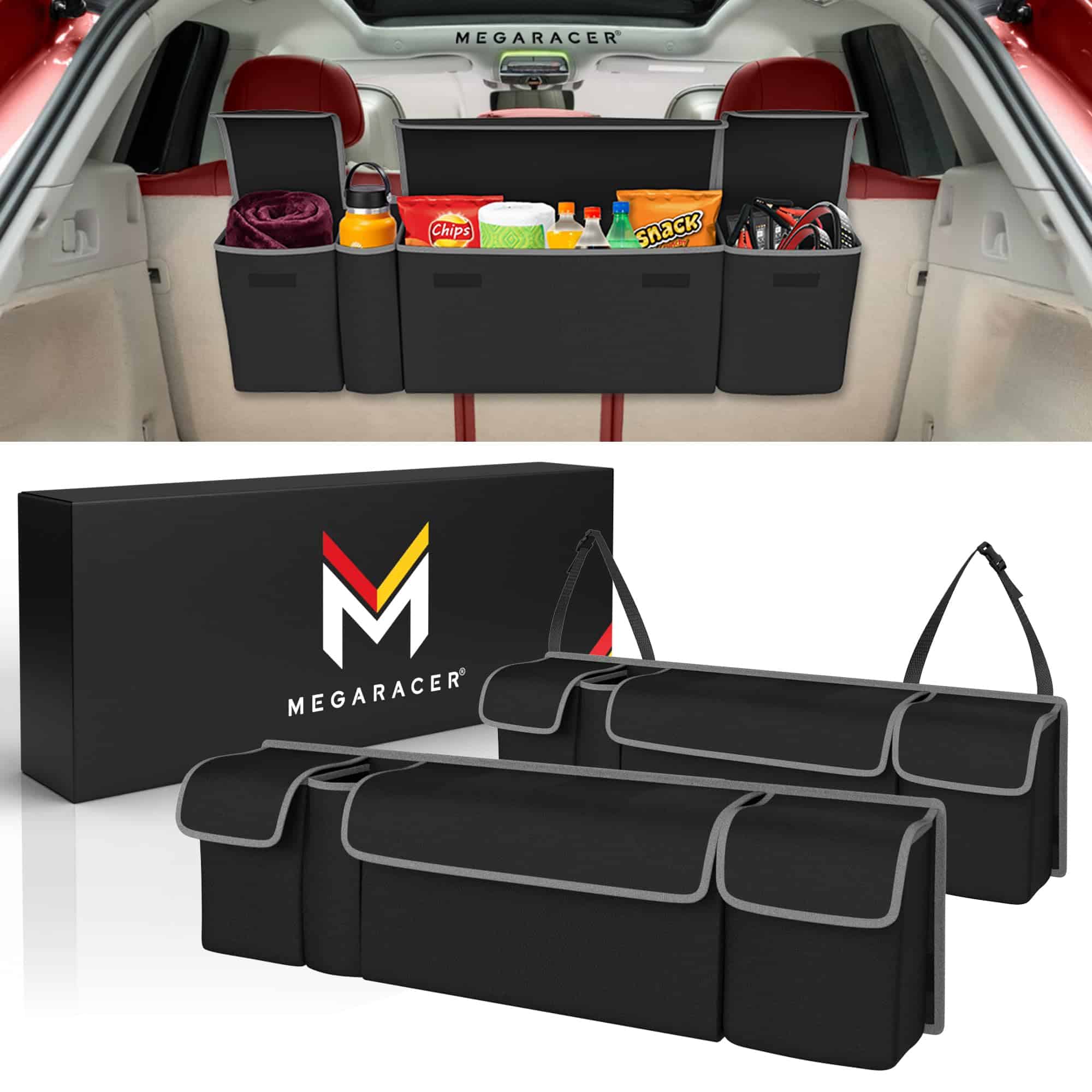 Organizador de Maletero Colgante Mega Racer Negro -