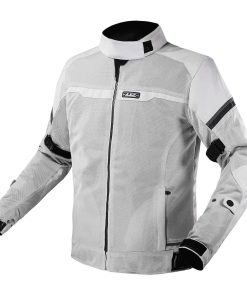 Chamarra LS2 Riva para Mujer (Gris Claro/Negro - Grande)