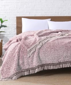 Manta Sherpa de Felpa Ultra Suave, Tamaño Queen, Ligera y