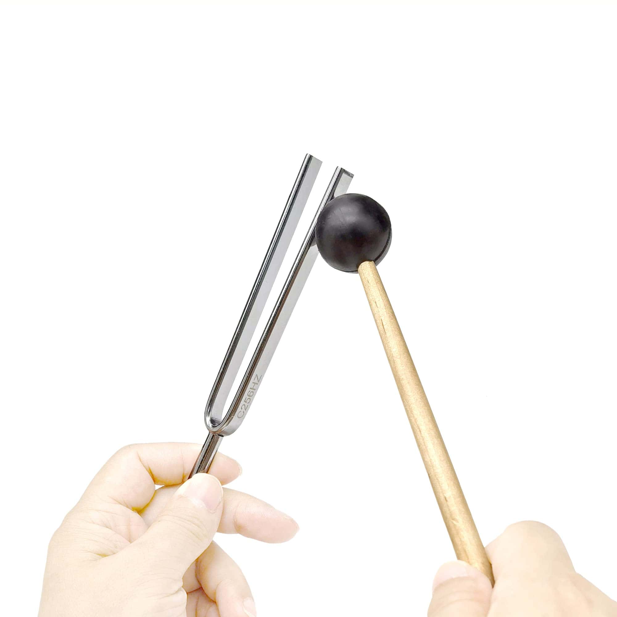 Juego de 8 tenedores de afinación con martillos de golpe - - Imagen 7