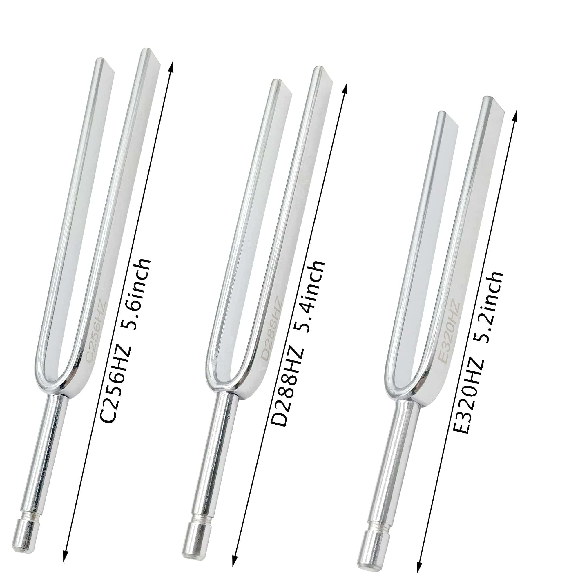 Juego de 8 tenedores de afinación con martillos de golpe - - Imagen 4