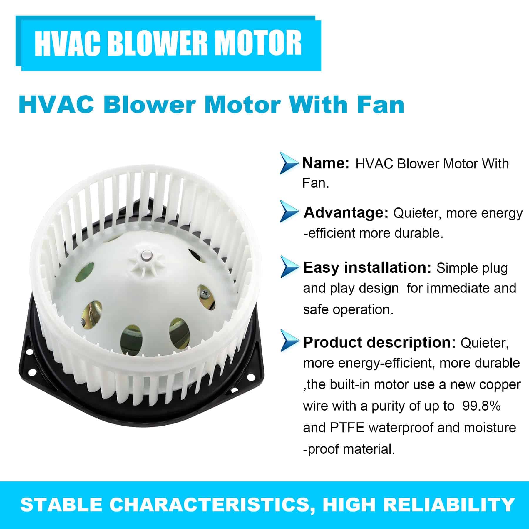 Dibanyou AC Heater Blower Motor para 2003-2008 Infiniti - Imagen 7