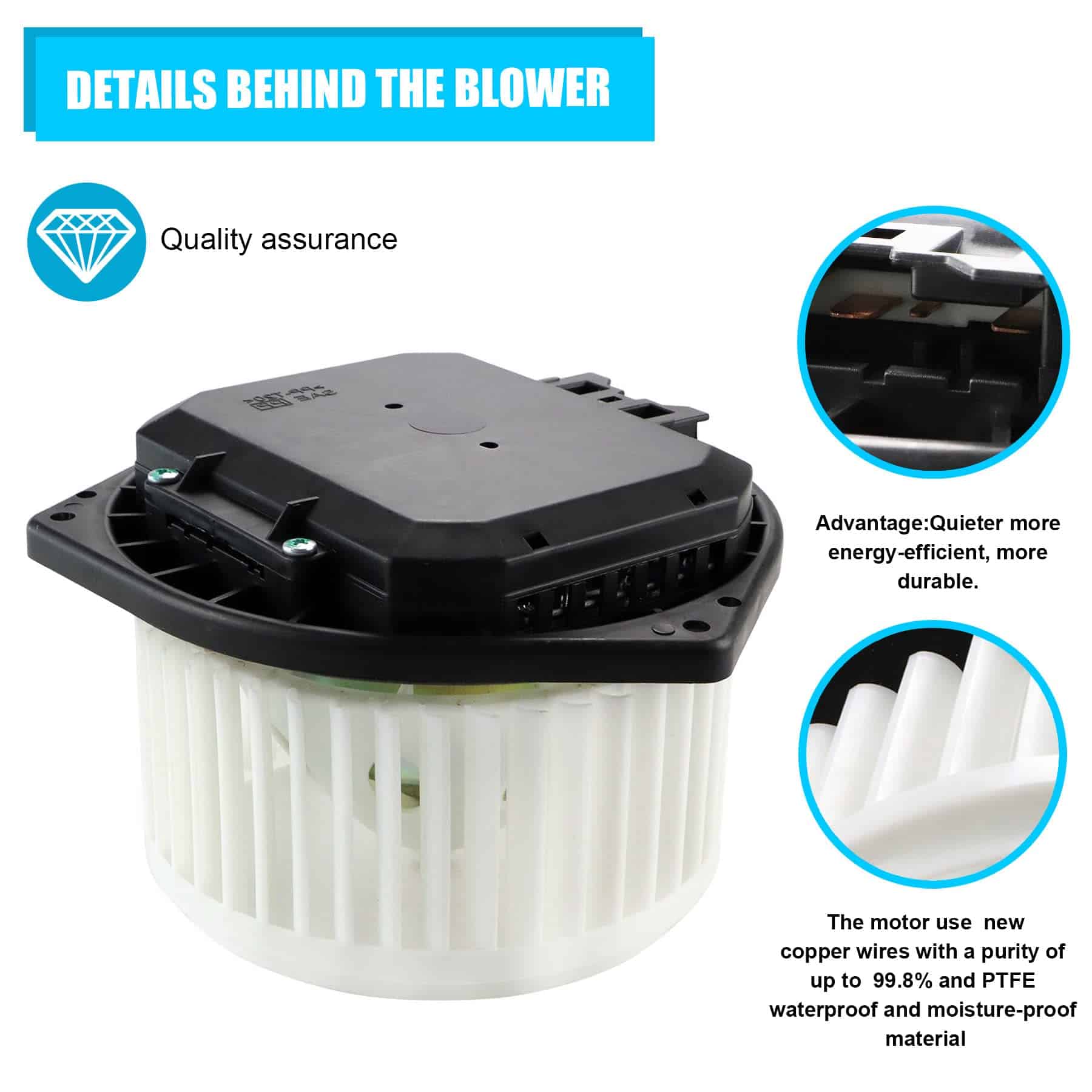 Dibanyou AC Heater Blower Motor para 2003-2008 Infiniti - Imagen 5