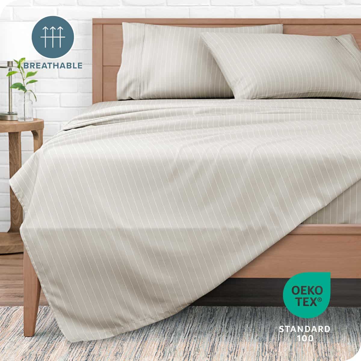 Juego de sábanas gemelas Bare Home - Juego de sábanas de - Imagen 5