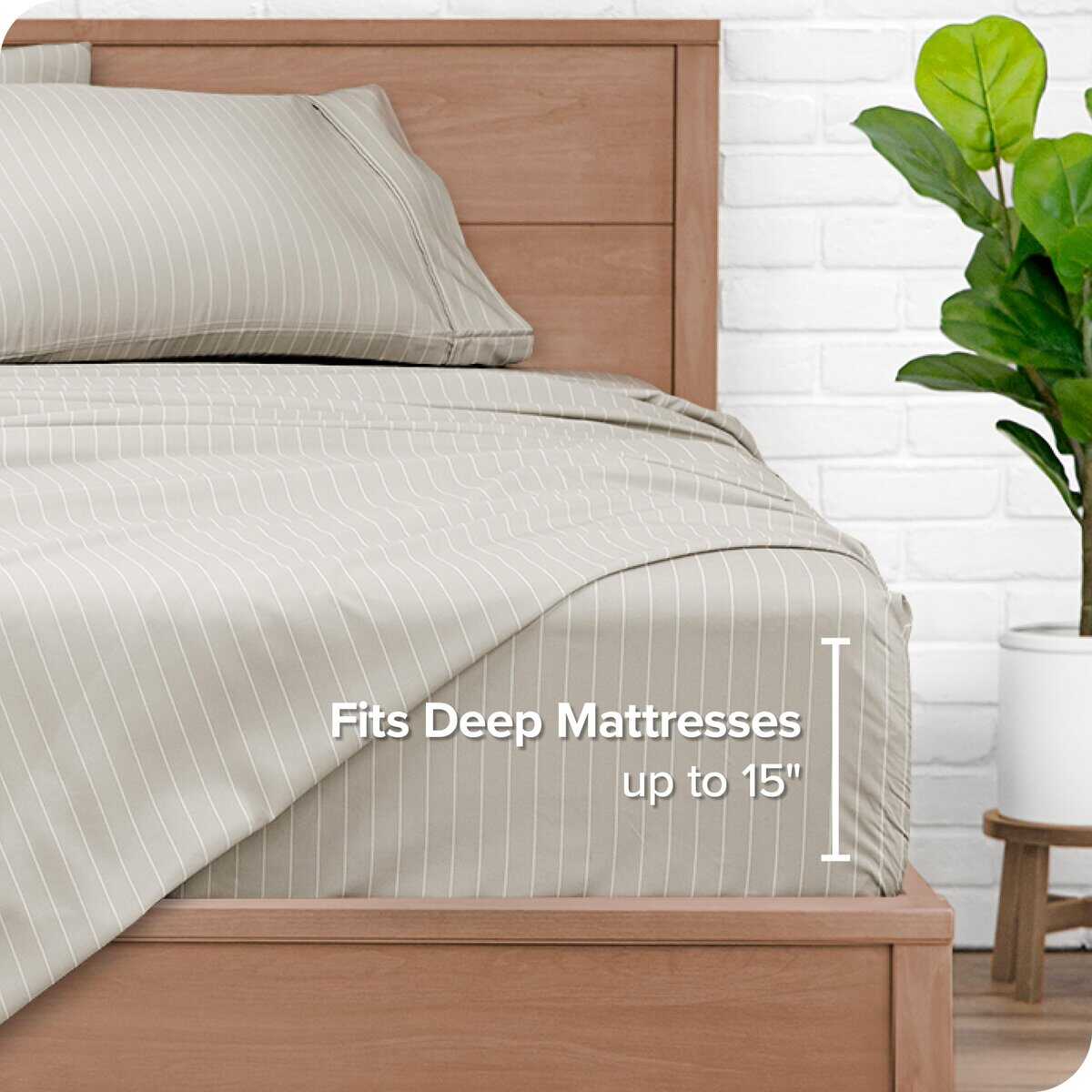 Juego de sábanas gemelas Bare Home - Juego de sábanas de - Imagen 6