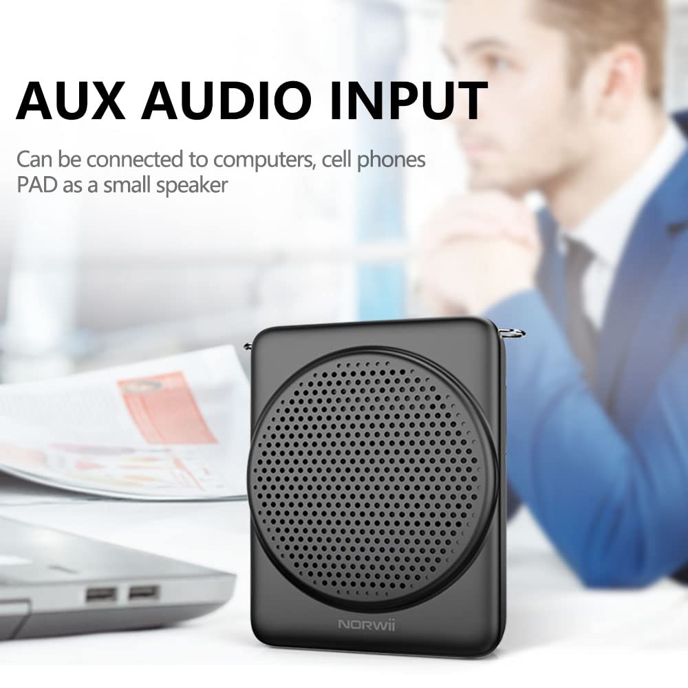 Amplificador de Voz Mini NORWII, Carga Rápida de 3 Horas y - Imagen 8