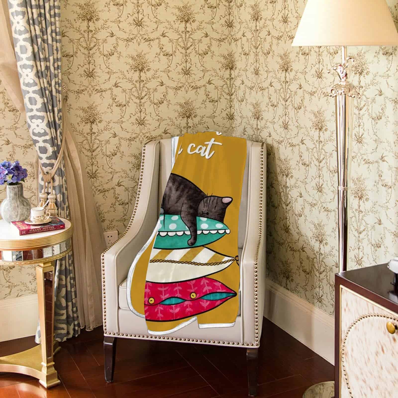 Manta de Sofá con Temática de Gato Dream Bay, Suave y - Imagen 4