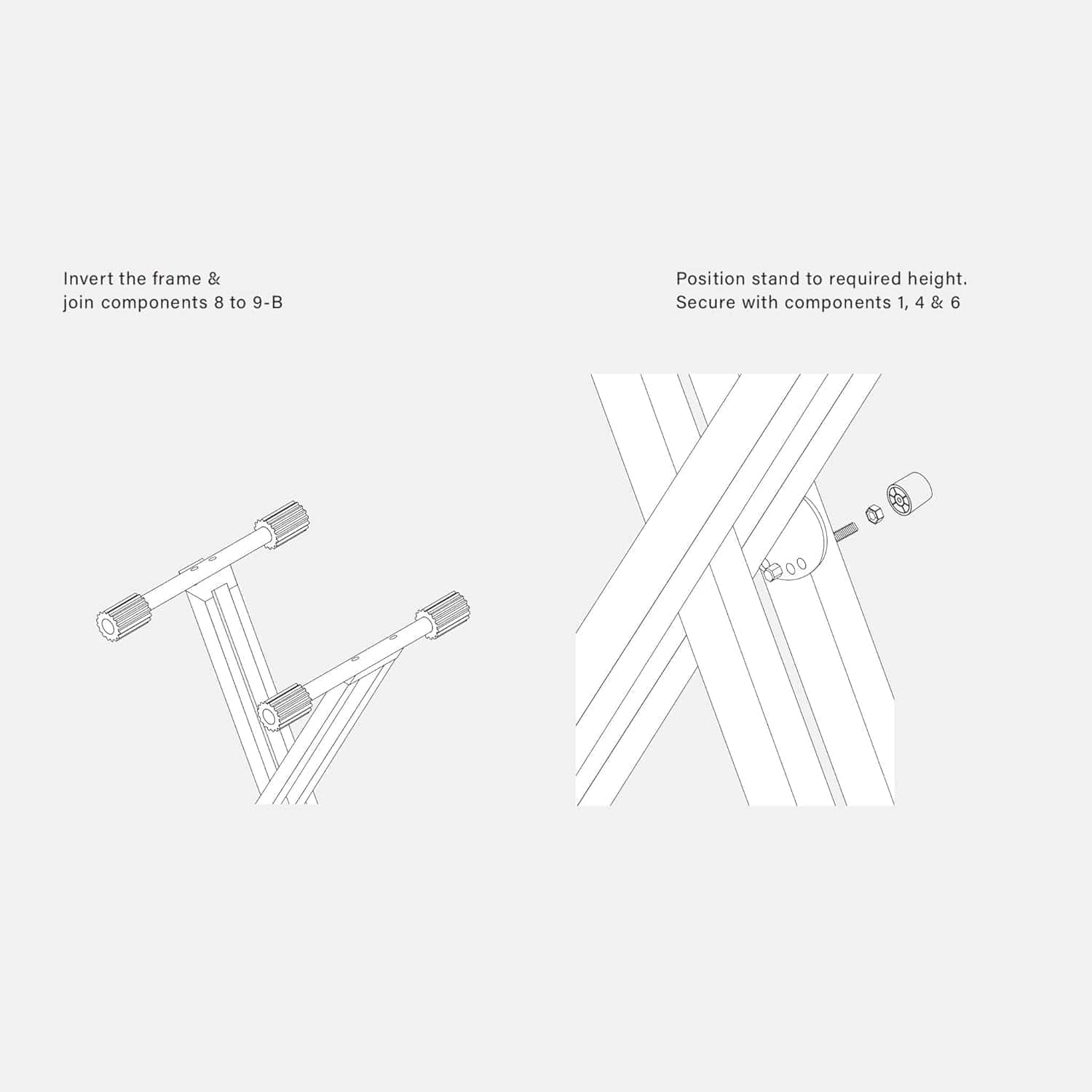 Kadence Base de Teclado de Piano Ajustable de Doble X de - Imagen 7