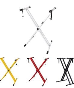 Kadence Base de Teclado de Piano Ajustable de Doble X de