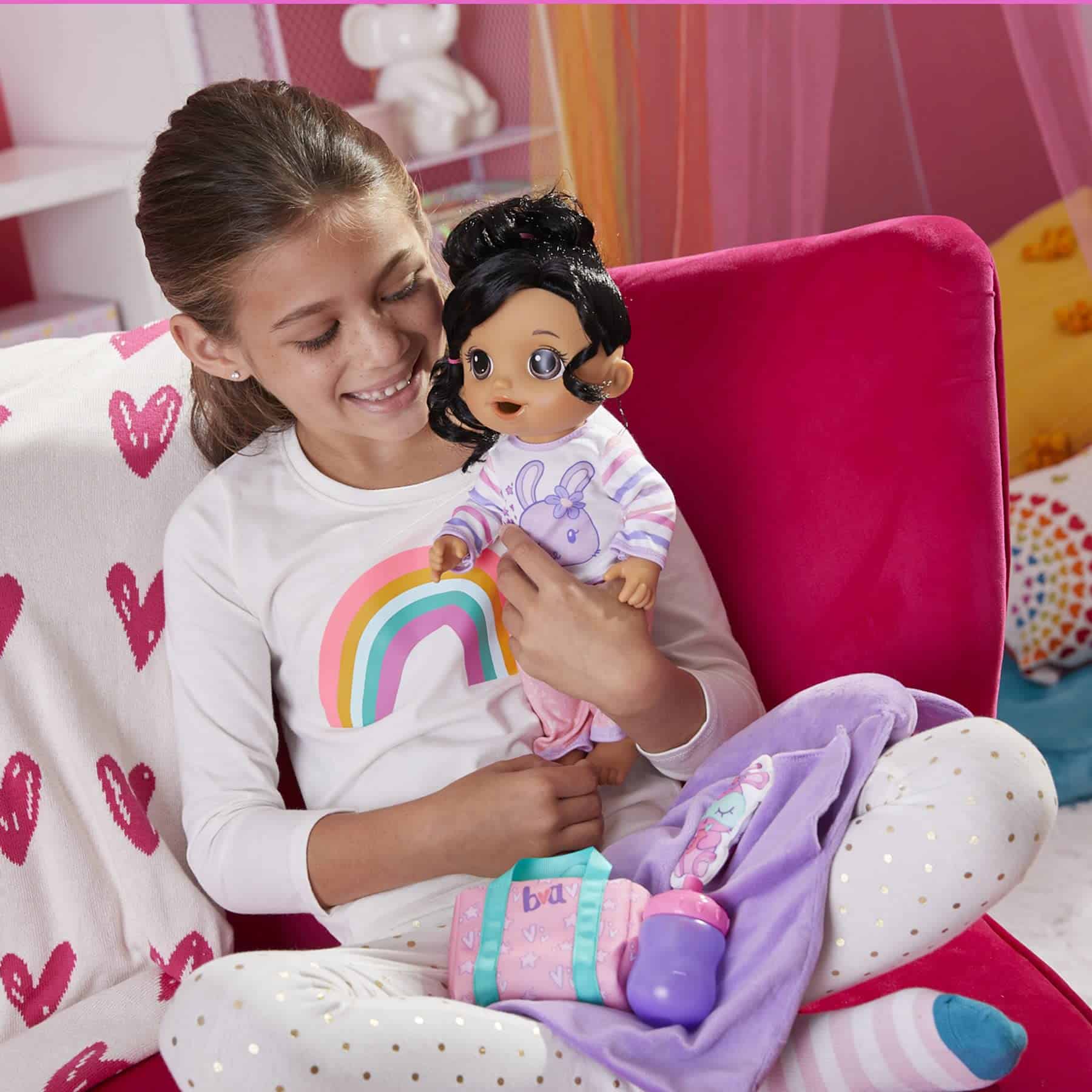 Muñeca Baby Alive Bunny Sleepover, Muñeca de 12 pulgadas - Imagen 4