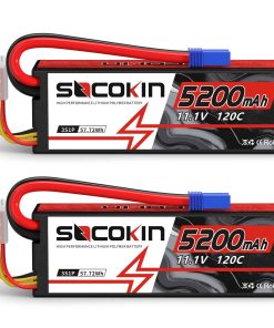 Batería de Lipo Socokin 5200mAh 11.1V 120C con Conector EC5
