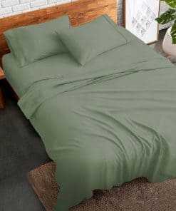 Juego de 4 sábanas y fundas de almohada de lujo para hotel