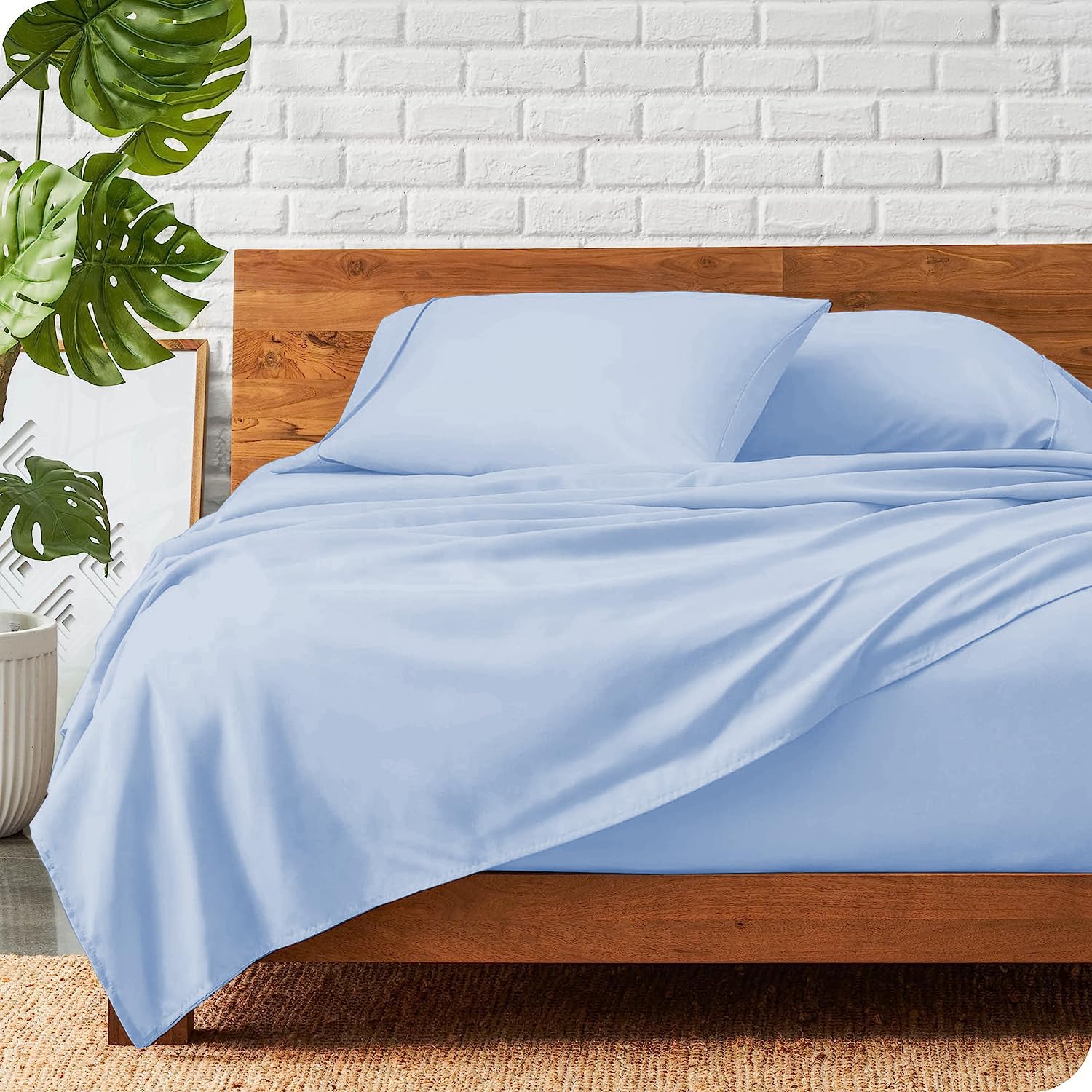 1 Pieza Sábana Plana Alsakan King de Lujo y Suave 800 Hilos