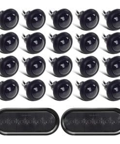 Kit de luces traseras para remolque Partsam con lentes