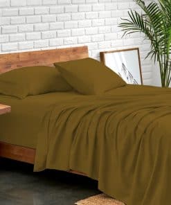 Juego de sábanas de lujo Queen Size suave de 800 hilos 100%