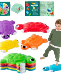 JOYIN Turtle Balance Stepping Stones, 6 Pcs Kids Turtle