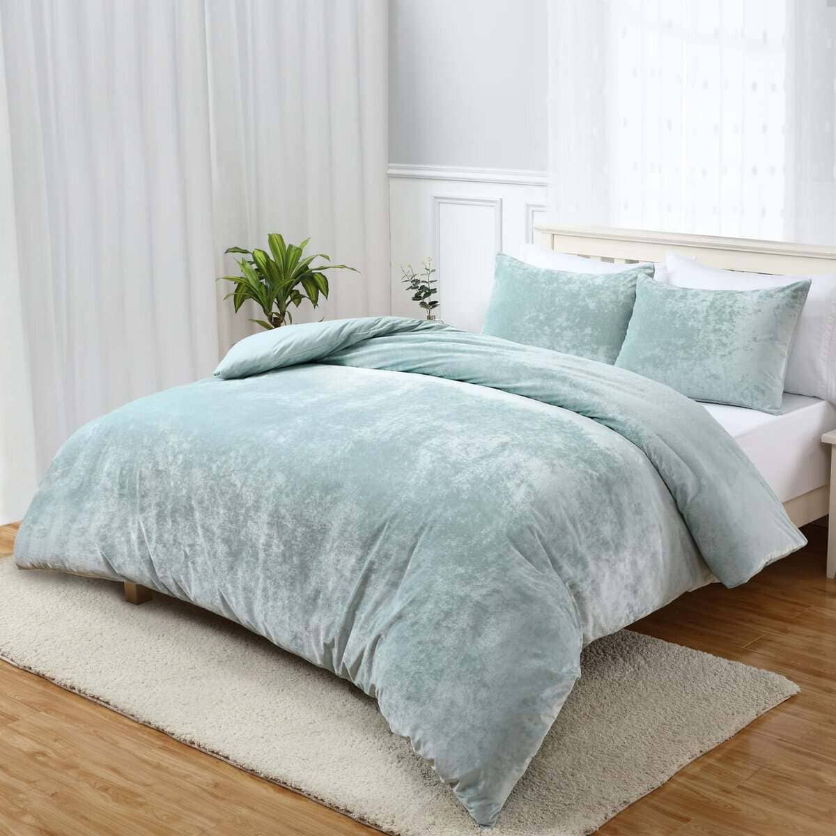 CAROMIO Funda de Edredón de Terciopelo Tamaño Queen - Juego - Imagen 8