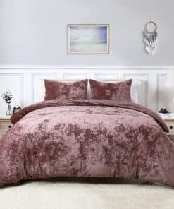 CAROMIO Funda de Edredón de Terciopelo King, Suave Cubierta