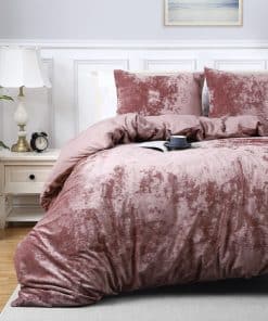 CAROMIO Juego de Funda nórdica de Terciopelo, Juego de Ropa