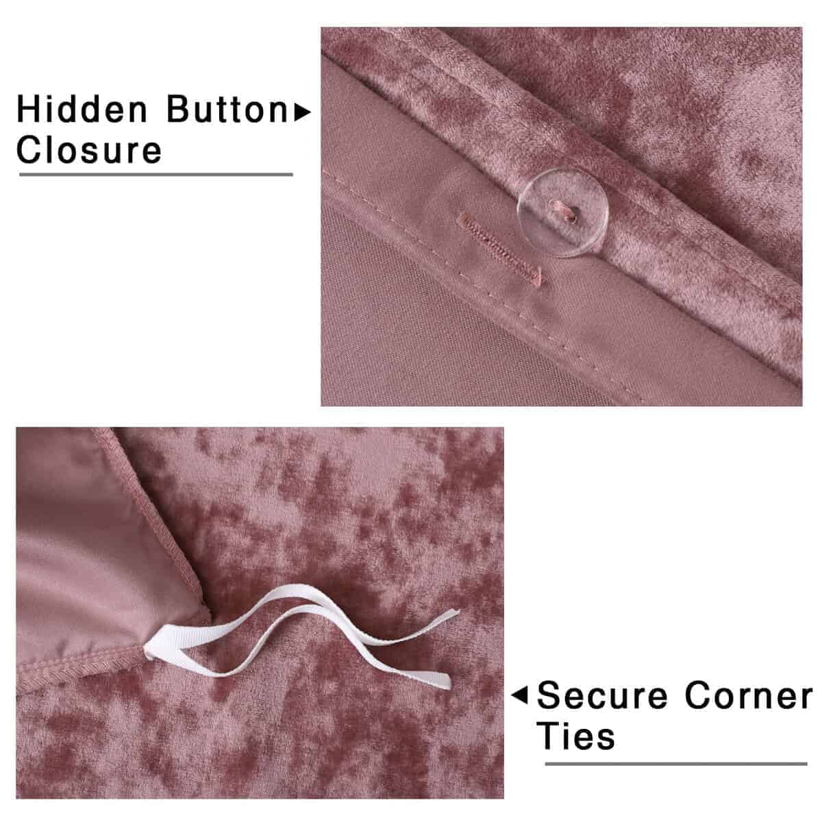CAROMIO Juego de Funda nórdica de Terciopelo, Juego de Ropa - Imagen 6