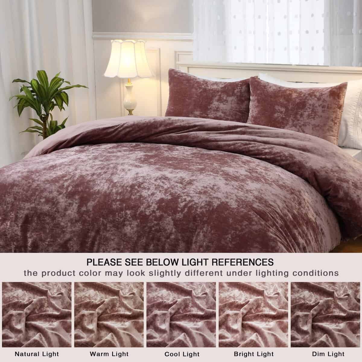 CAROMIO Juego de Funda nórdica de Terciopelo, Juego de Ropa - Imagen 7