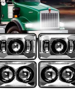 AMONLY Faro LED 60W 4x6 pulgadas Alto / Bajo Haz de