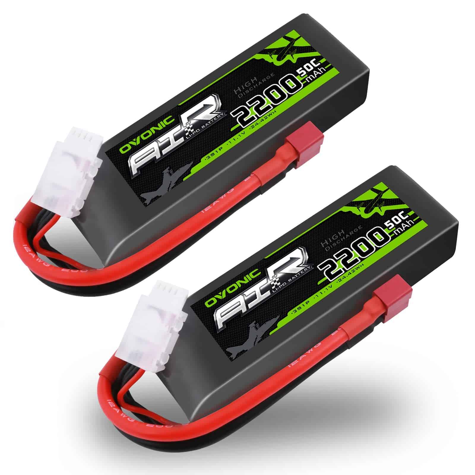 Batería Lipo OVONIC 3S 50C 2200mAh 11.1V con Conector T