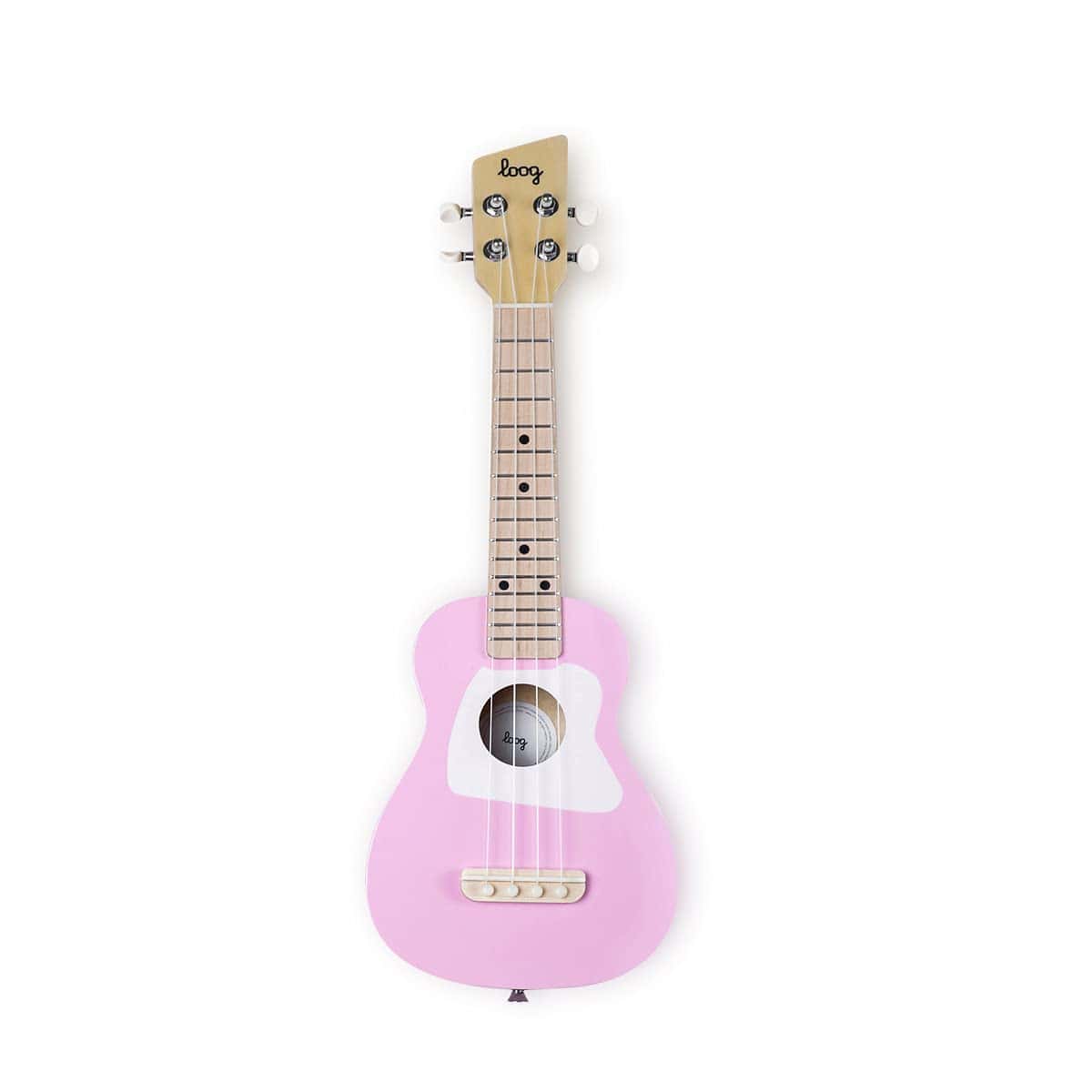 Ukulele soprano de madera Loog para niños y -Rosa