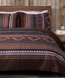 Juego de colcha tribal Chezmoi Collection Clayton de 3