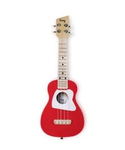 Ukulele Soprano Loog de Madera para Niños y -Rojo