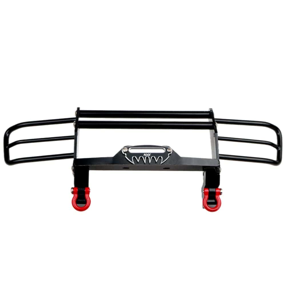 KYX Racing Metal Front Bumper Piezas de -Negro