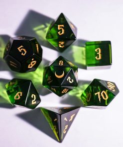 Set de Dados LANGWEI DND, Bonito Verde Peridoto D&D