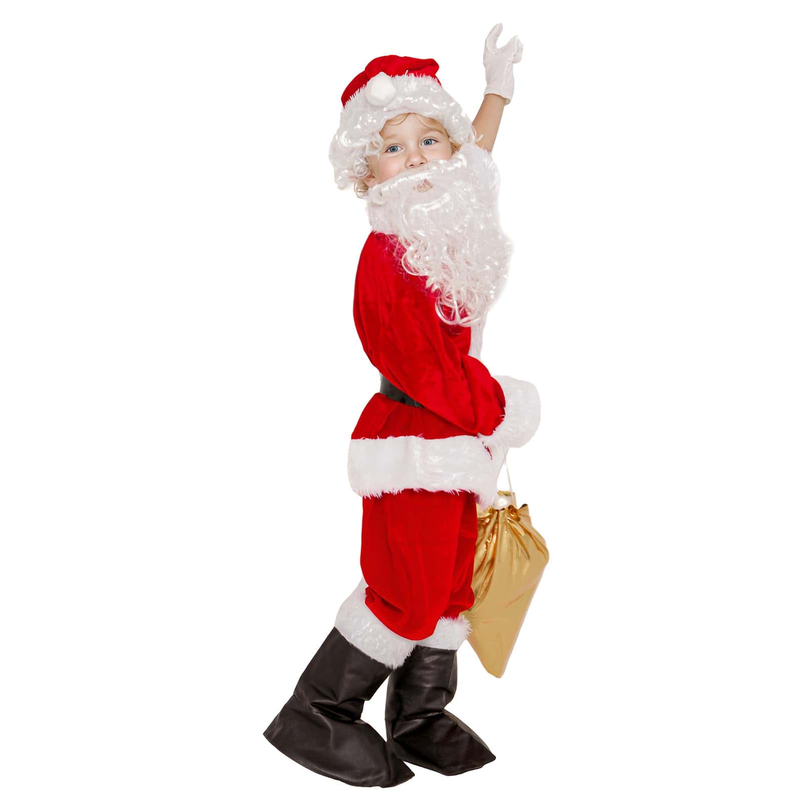 Disfraz de Santa Claus para niños de Novint en terciopelo
