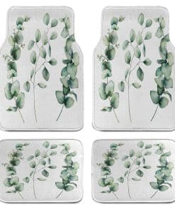 Conjunto de 4 tapetes para auto Lunarable Eucalipto, Ramas