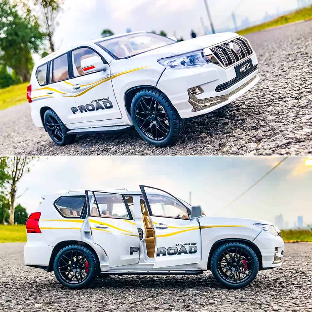 WAKAKAC Modelo de Coche a Escala 1/18 Prado de Metal - Imagen 9