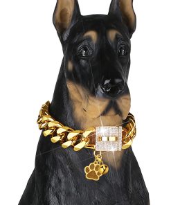 Collar de Cadena de Lujo LuxLife para Perros Diseñador