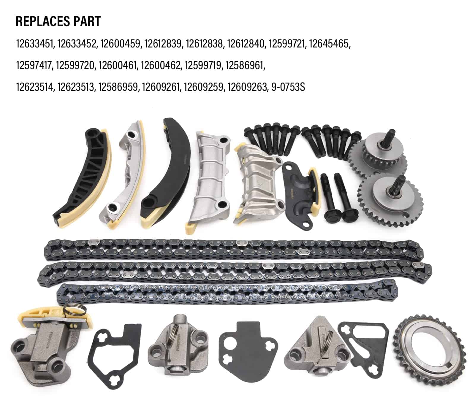 KIT DE CADENA DE TIEMPO DE MOTOR 9-0753S para Cadillac CTS - Imagen 8
