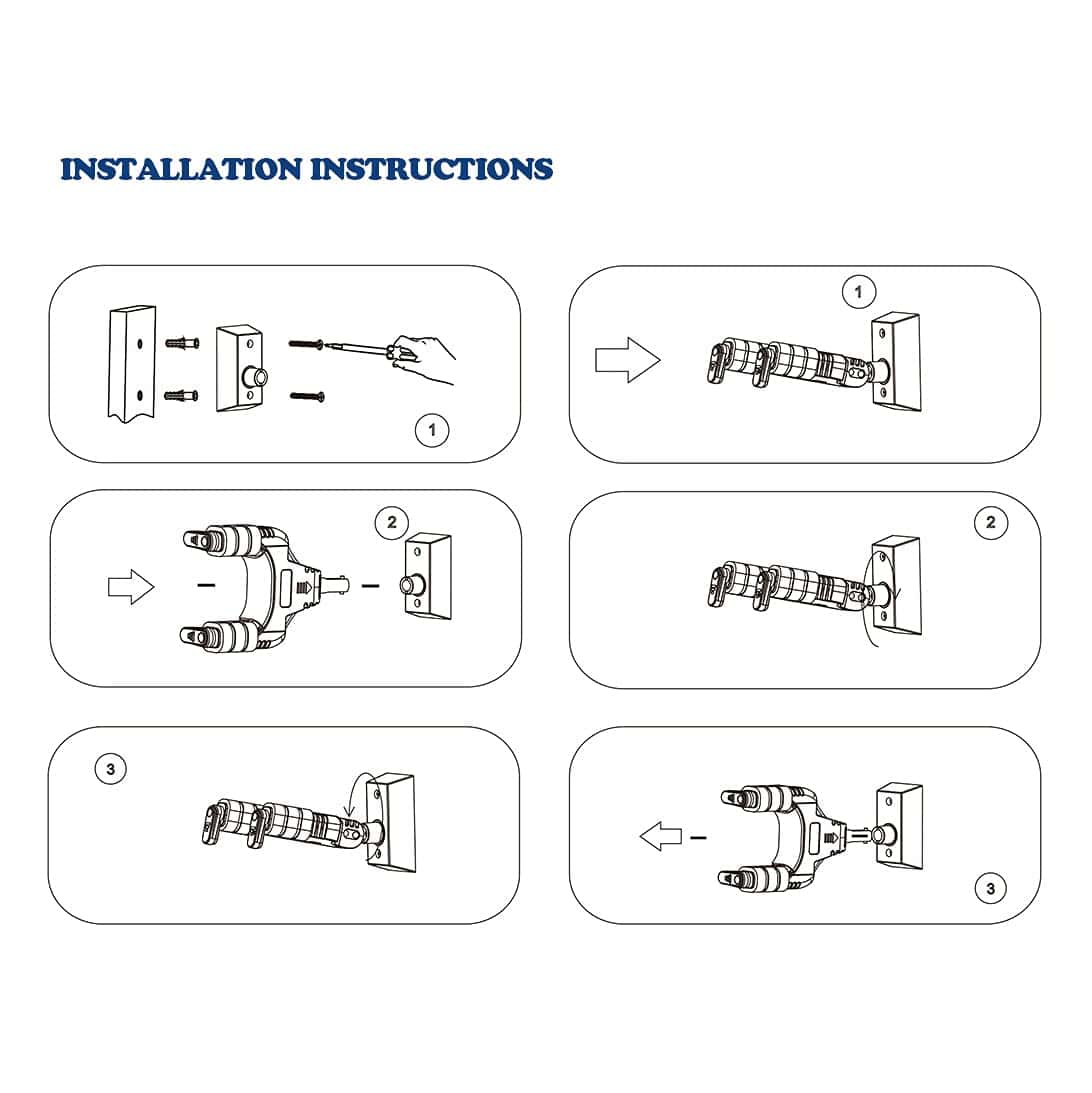 XIYANGJUAN Soporte de Pared para Guitarra Auto Bloqueo - Imagen 6