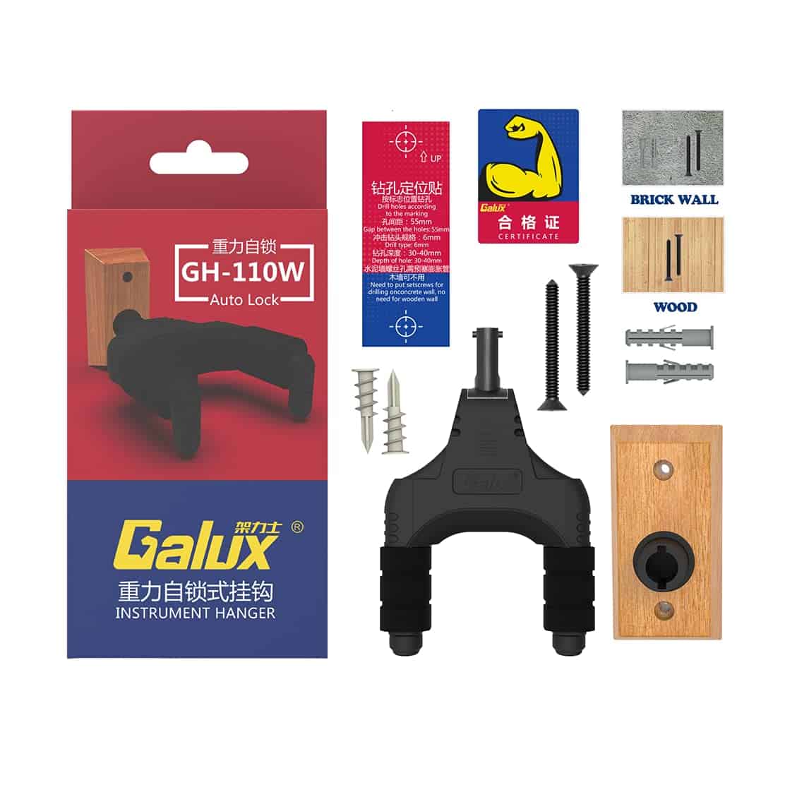 XIYANGJUAN Soporte de Pared para Guitarra Auto Bloqueo - Imagen 8