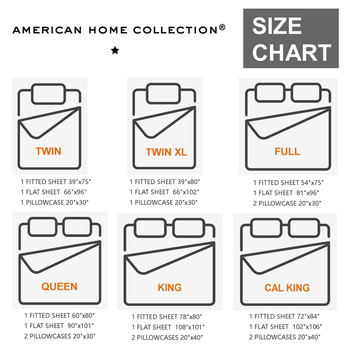 American Home Collection - Juego de sábanas King - Bolsillo - Imagen 10