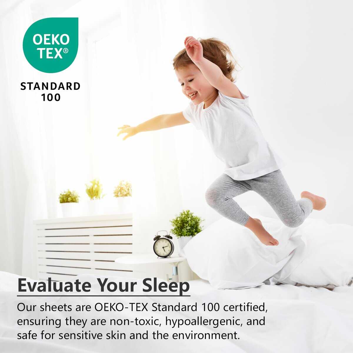 American Home Collection - Juego de sábanas King - Bolsillo - Imagen 7