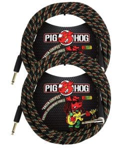 Cable de instrumento vintage Pig Hog PCH20RAR Rasta
