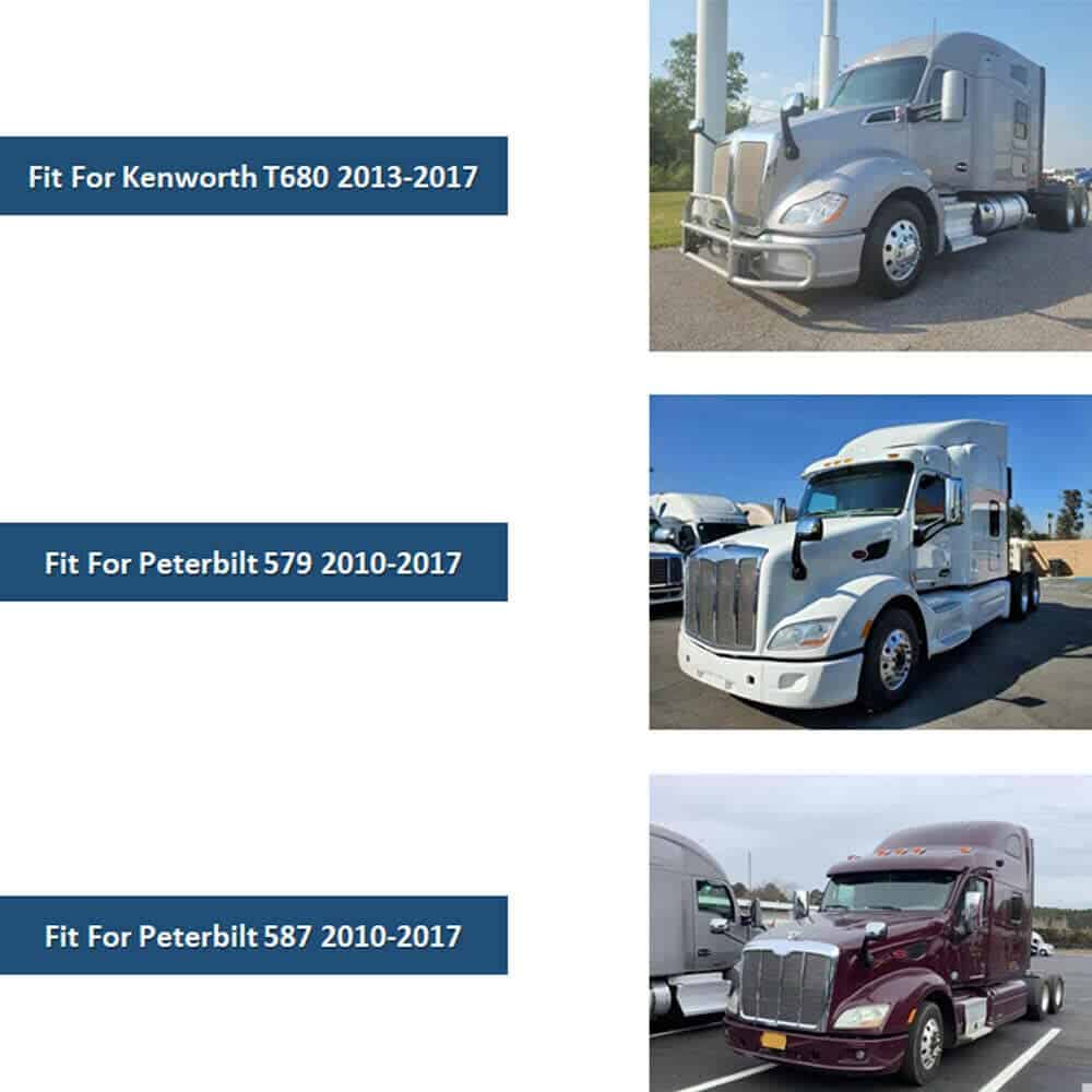 Conjunto de espejos de capó cromados High Soar con Kits de - Imagen 4