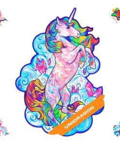 Rompecabezas de madera original UNIDRAGON - Unicornio