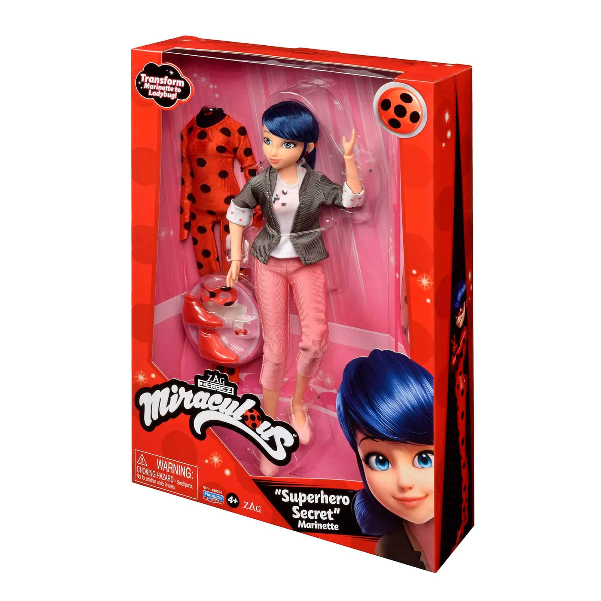 Muñeca Miraculous Cat Ladybug Superhero Secret Marinette - Imagen 9