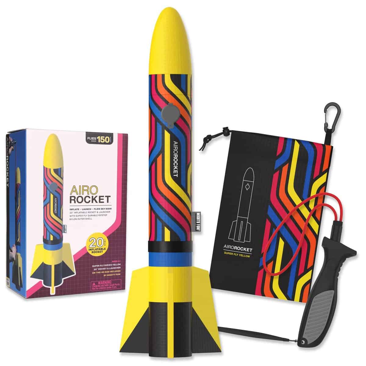 ¡Mighty Fun! - Kit de Cohete Inflable Airo Rocket® Lanzado