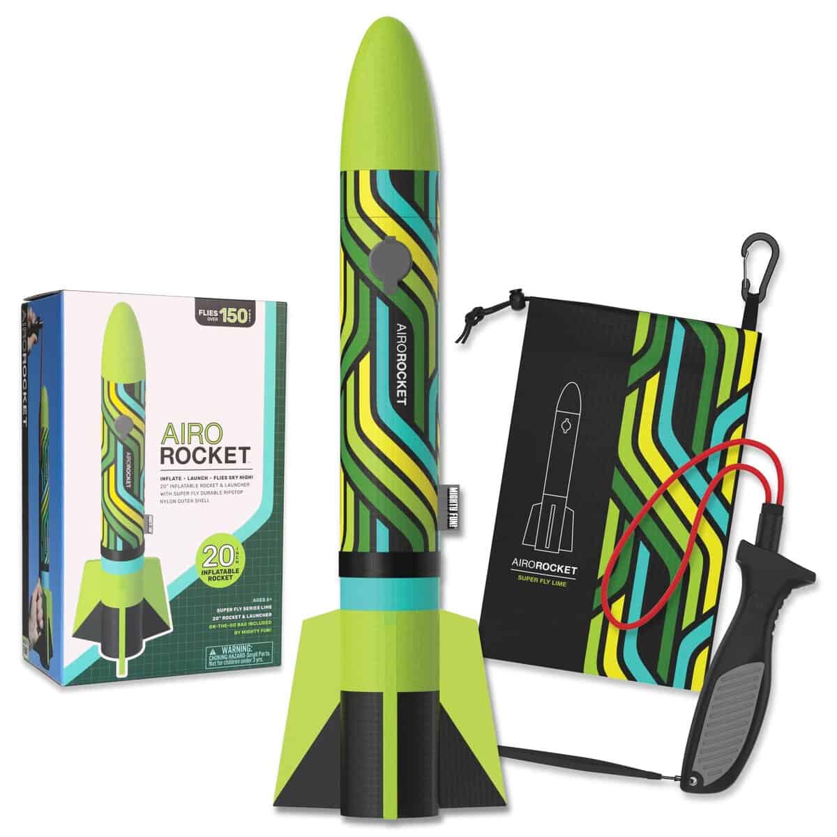 ¡Mighty Fun! - Kit de Cohete Inflable Airo Rocket� para