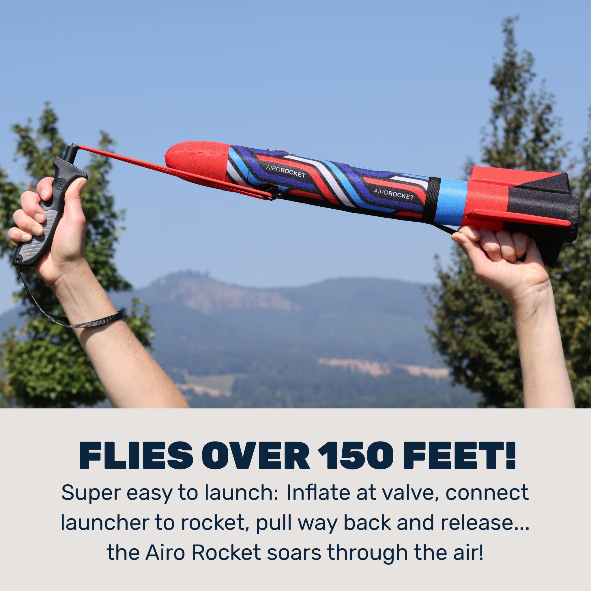 ¡Mighty Fun! - Kit de cohete inflable lanzado a mano Airo - Imagen 4